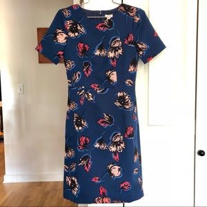 NWT J.Crew Short-Sleeve Printed Dress